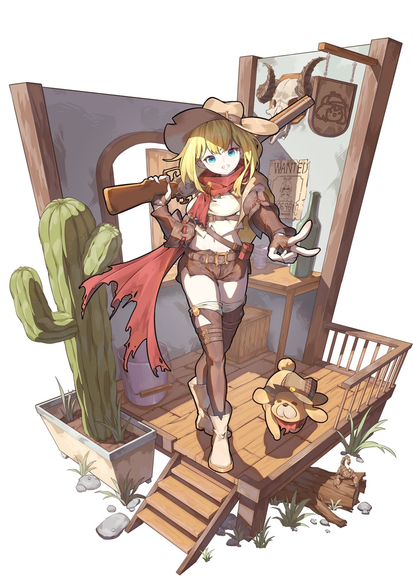 nanashi mumei, watson amelia, and bubba (hololive and 1 more) drawn by zetsuental