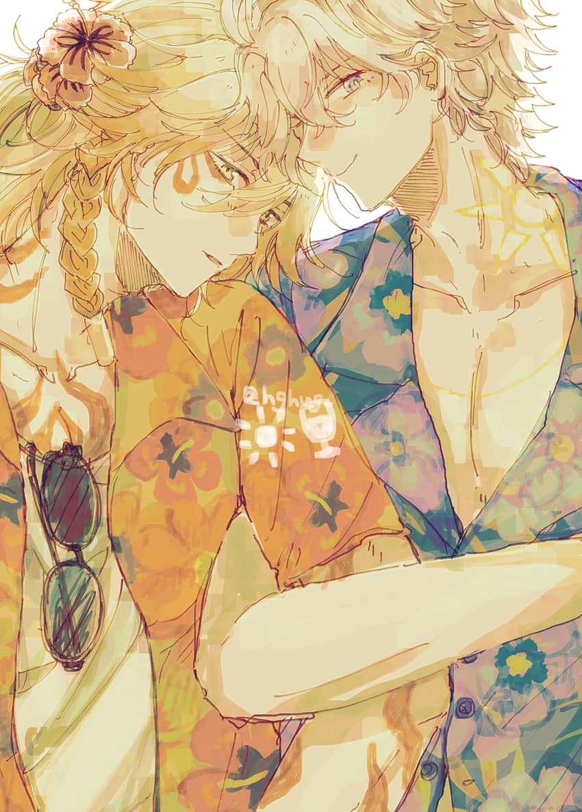 phainon and mydei (honkai and 1 more) drawn by hghug