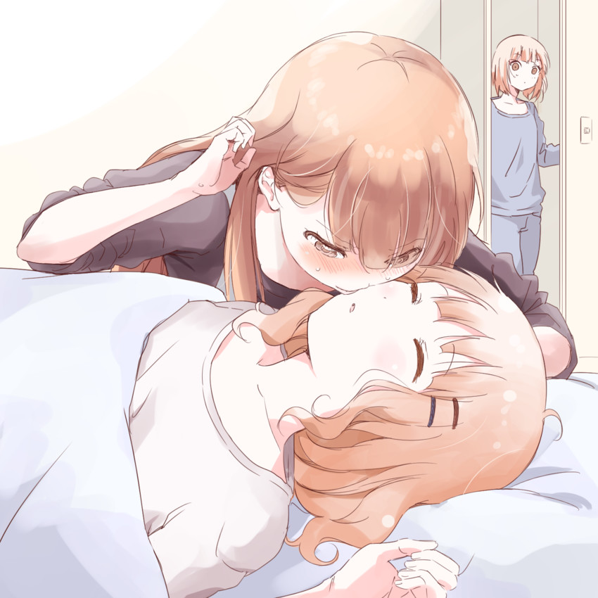oomuro sakurako, oomuro hanako, and oomuro nadeshiko (yuruyuri) drawn by kamiki_uutarou