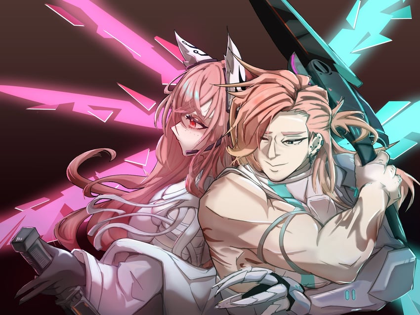 persicaria, salmon, and persicaria shining edge (girls' frontline and 1 more) drawn by lotan