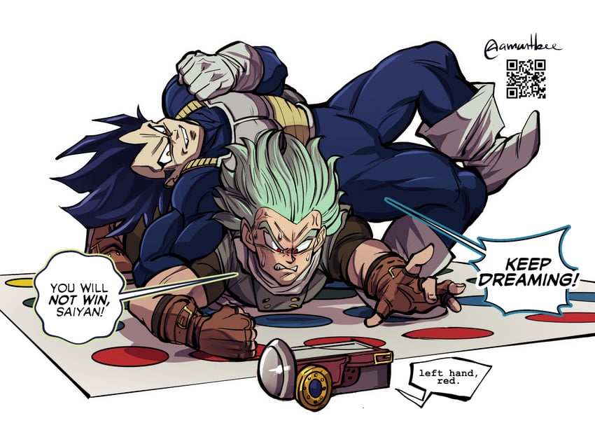 vegeta, granolah, and oatmeel (dragon ball and 1 more) drawn by amartbee