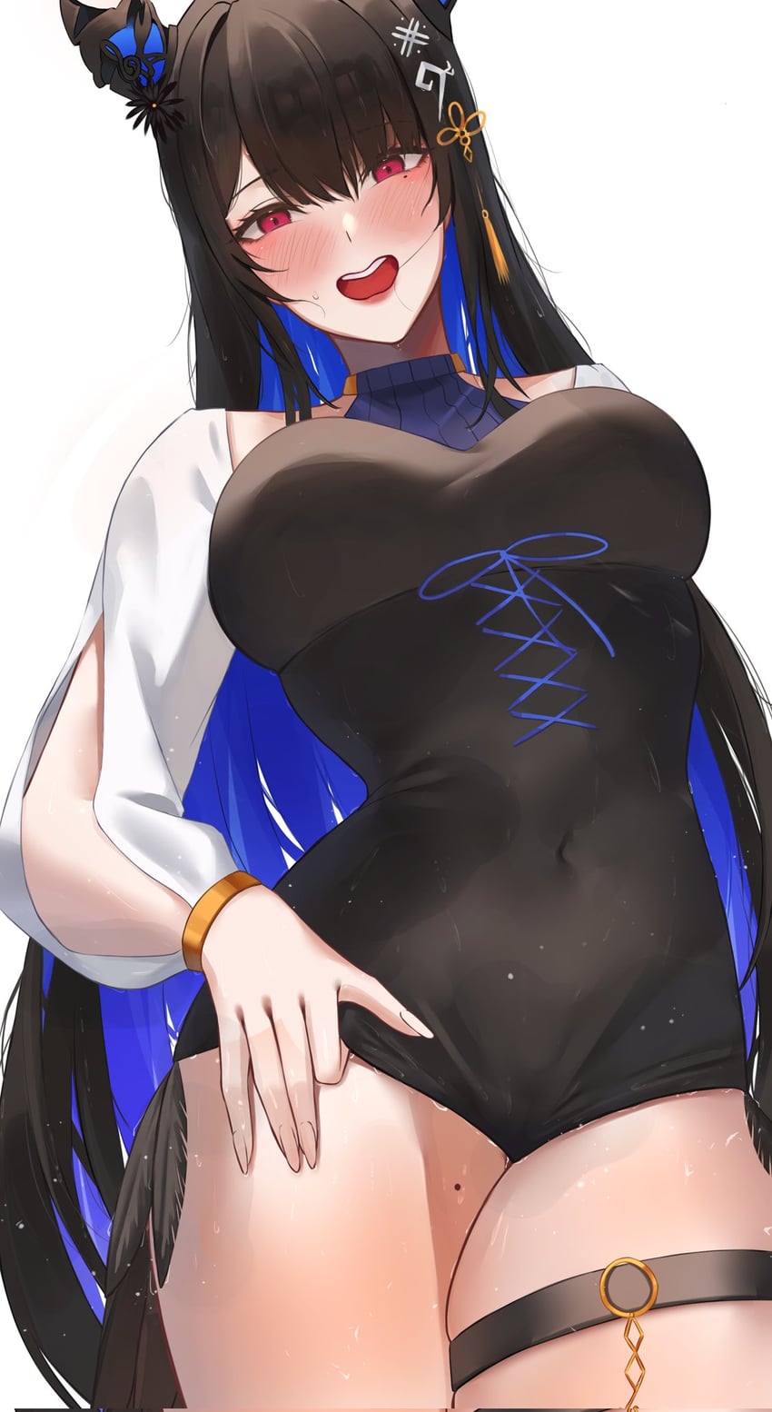 nerissa ravencroft (hololive and 1 more) drawn by linyi