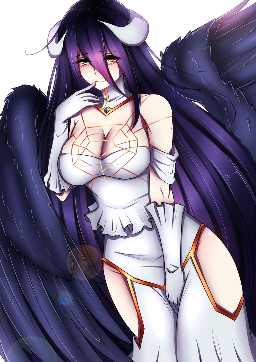 albedo (overlord) drawn by foxykuro.
