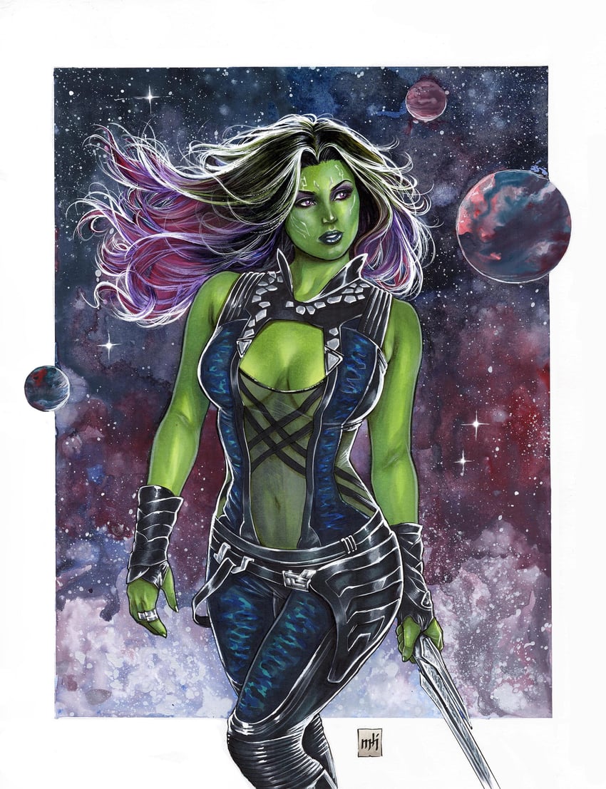 gamora (marvel and 1 more) drawn by mike_krome