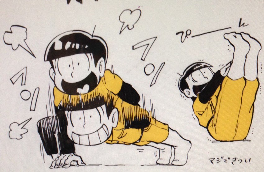 matsuno jyushimatsu (osomatsu and 1 more) drawn by sanjiro_(tenshin_anman)