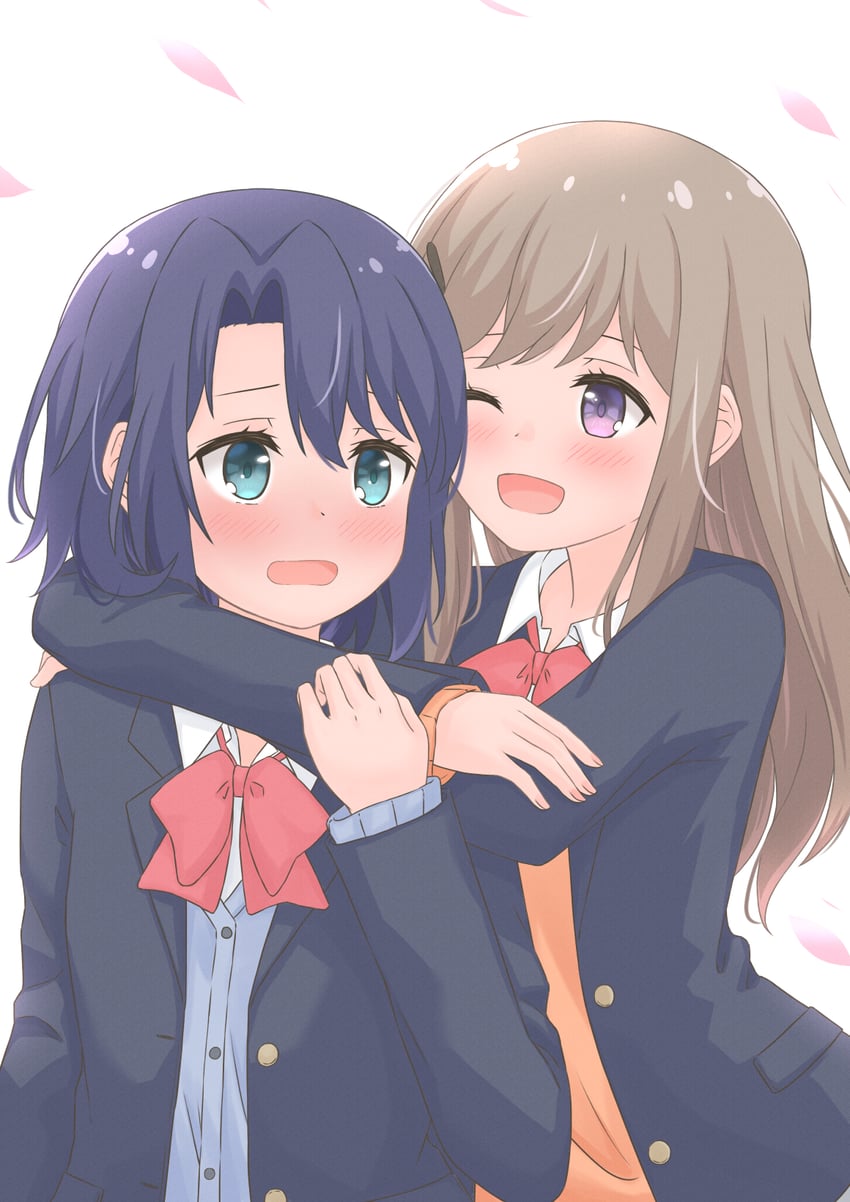 adachi sakura and shimamura hougetsu (adachi to shimamura) drawn by twinklemelon