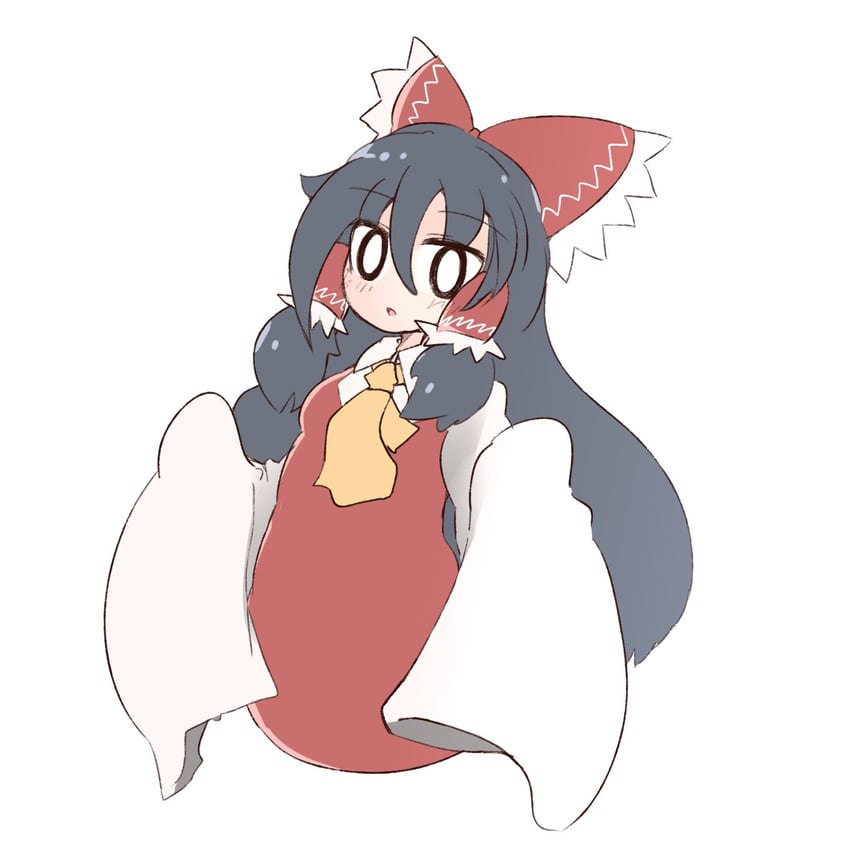 hakurei reimu and hotaruda (touhou and 1 more) drawn by anoponp