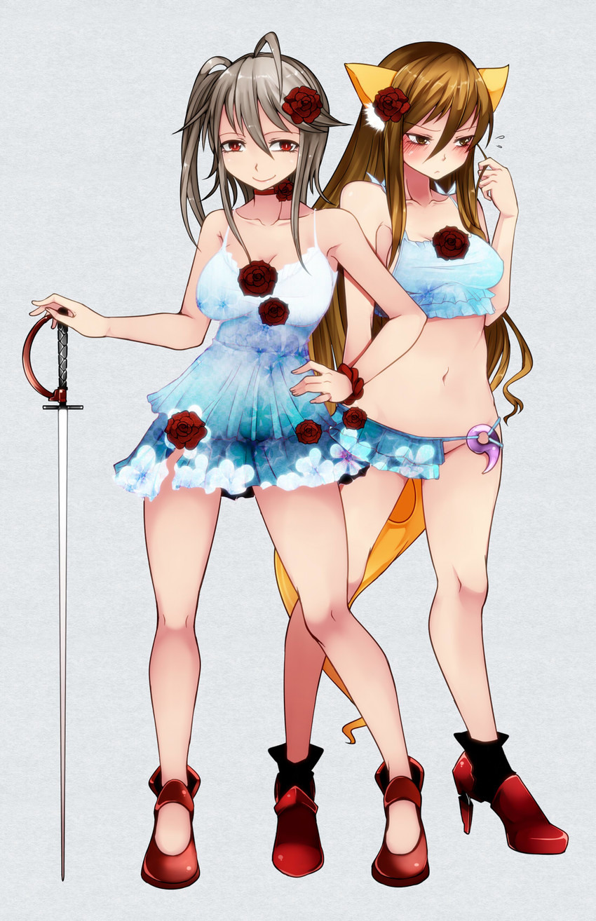 kaya no hime and barahime (shikihime zoushi) drawn by aoshima