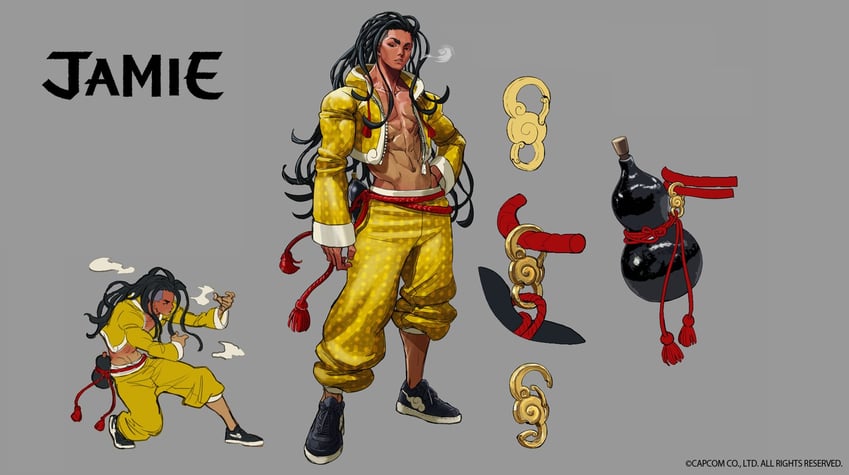 jamie siu (street fighter and 2 more) drawn by takayuki_nakayama