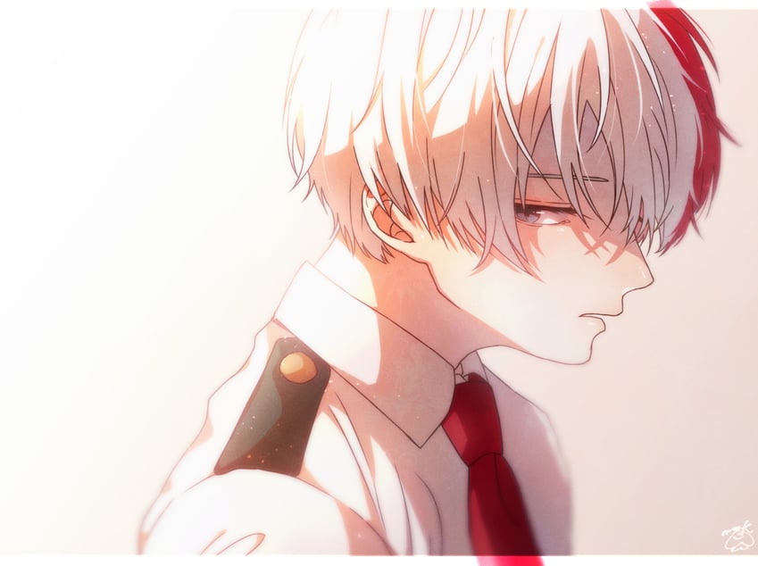 todoroki shoto (boku no hero academia) drawn by hanamori