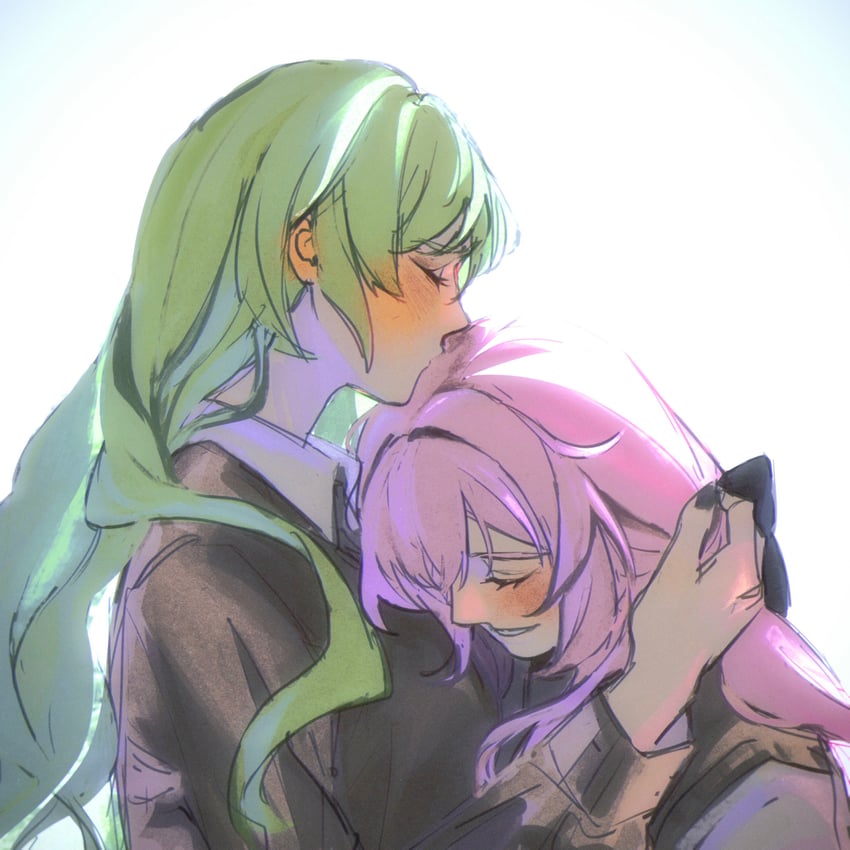 elysia and mobius (honkai and 1 more) drawn by crysangria