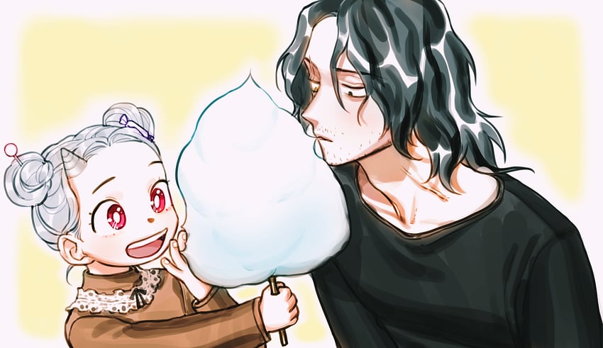 aizawa shota and eri (boku no hero academia) drawn by oru_2ji