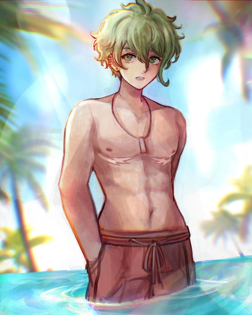 amami rantaro (danganronpa and 1 more) drawn by vixx_(vixiolatte)