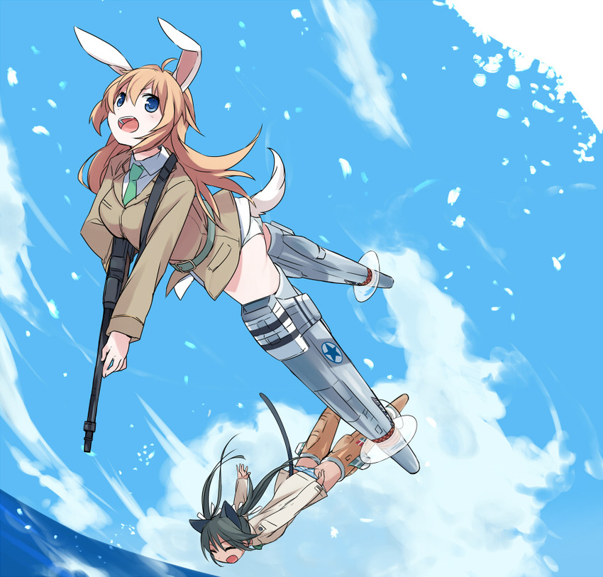 charlotte e. yeager and francesca lucchini (world witches series and 1 more) drawn by mizuki_(koko_lost)