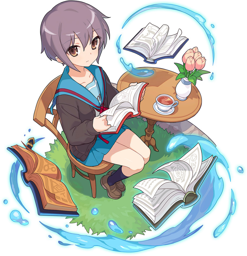 nagato yuki (suzumiya haruhi no yuuutsu and 1 more)