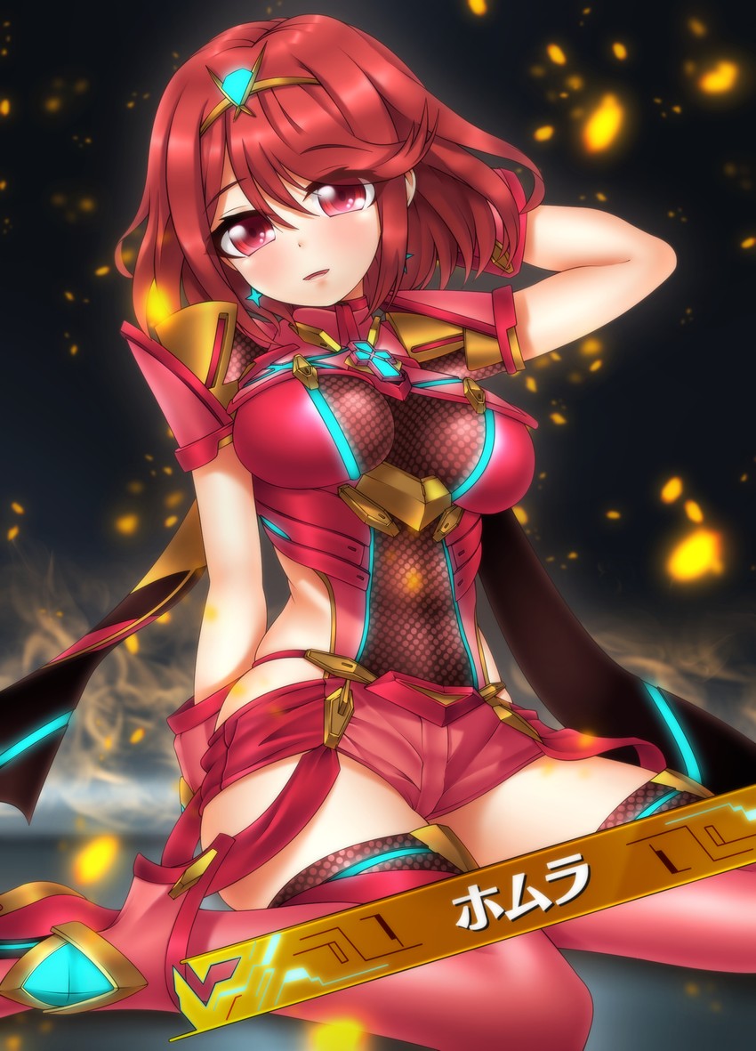 pyra (xenoblade chronicles and 1 more) drawn by oooqqq