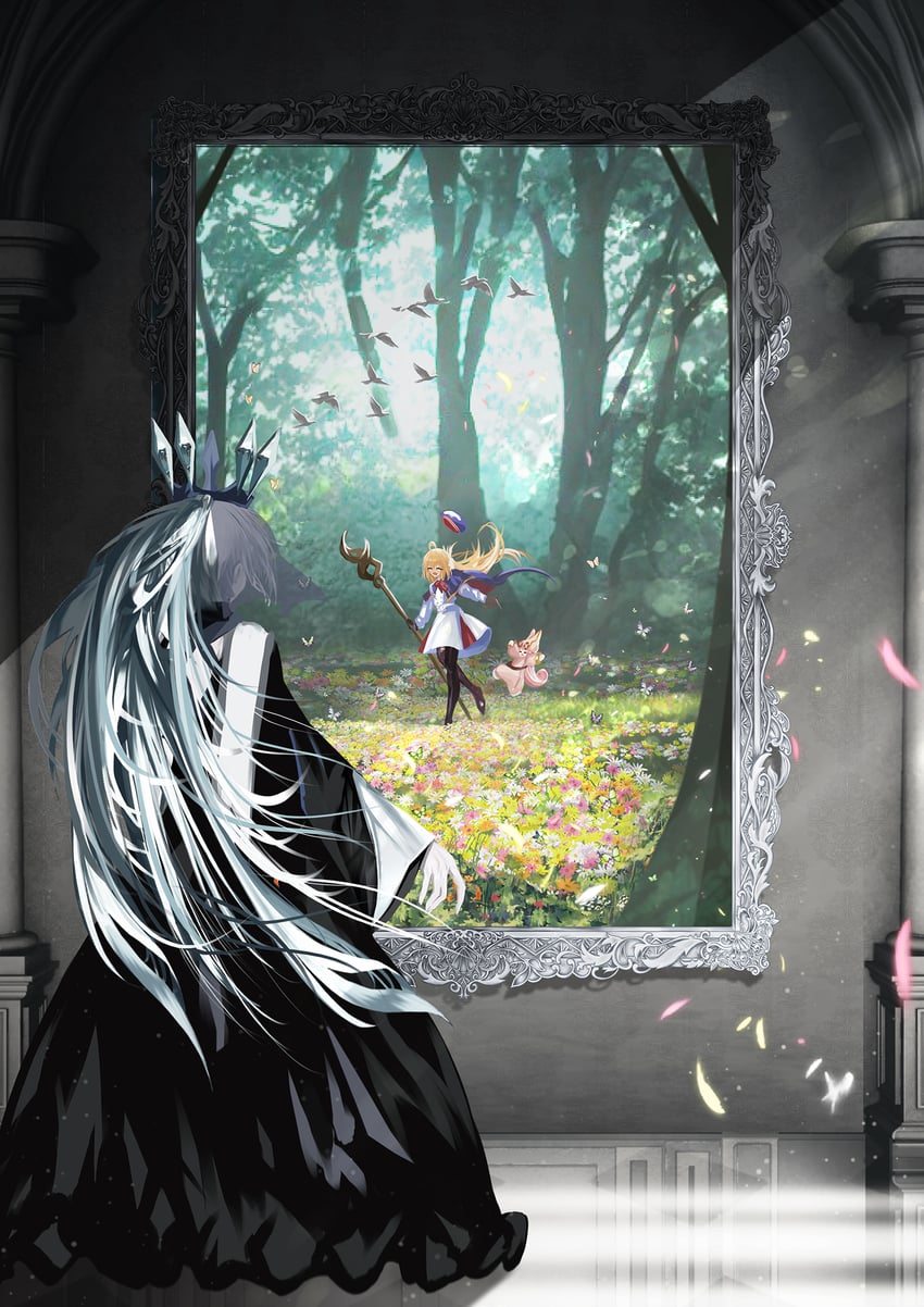 morgan le fay, aesc, and habetrot (fate and 1 more) drawn by antinese