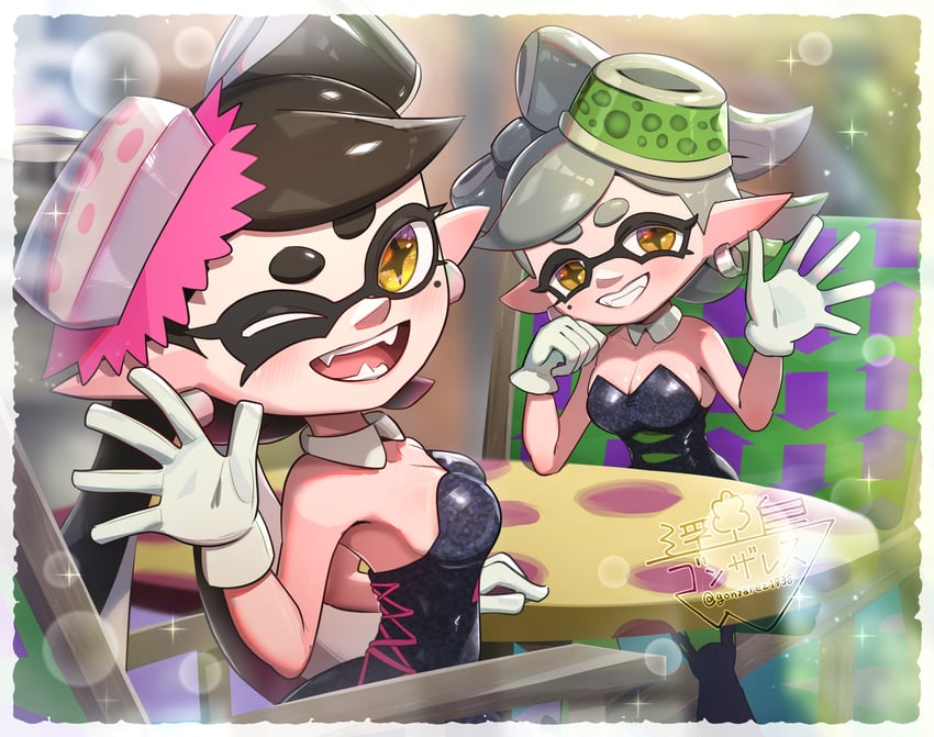 callie and marie (splatoon and 1 more) drawn by gonzarez