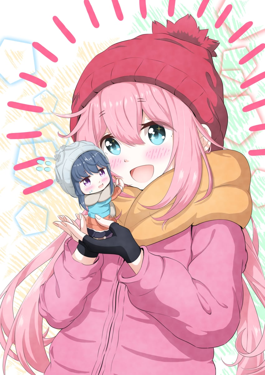 shima rin and kagamihara nadeshiko (yurucamp) drawn by tomio_pretty