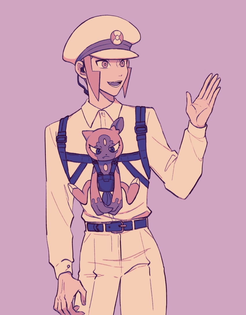 emmet and hisuian sneasel (pokemon and 1 more) drawn by submashell