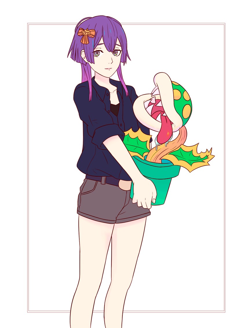 bernadetta von varley and piranha plant (fire emblem and 2 more) drawn by truejekart