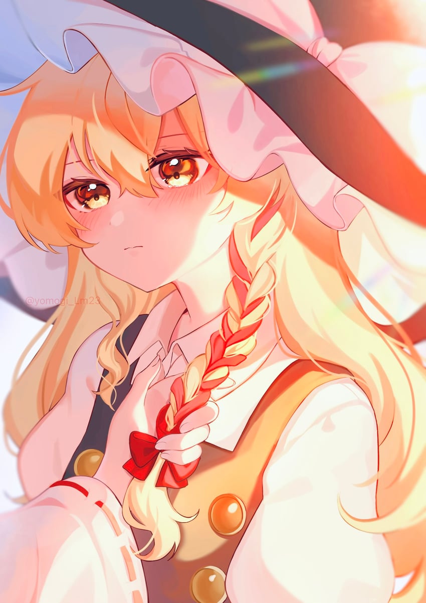 hakurei reimu and kirisame marisa (touhou) drawn by yomogi_9392