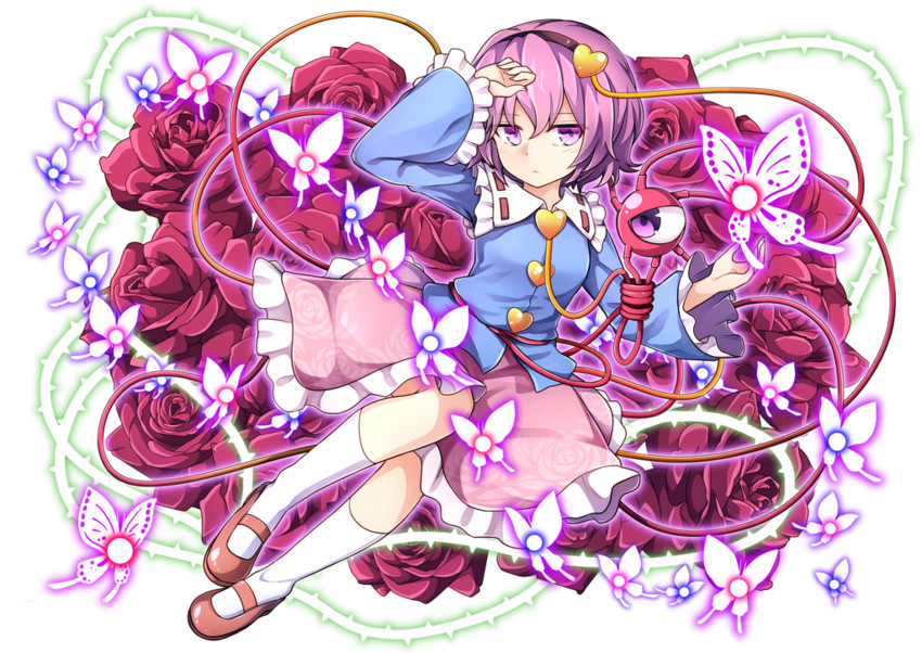 komeiji satori (touhou) drawn by nogisaka_kushio