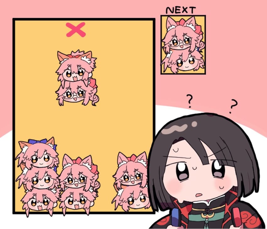 tamamo, tamamo no mae, tamamo cat, koyanskaya, and taigong wang (fate and 3 more) drawn by pop14bc
