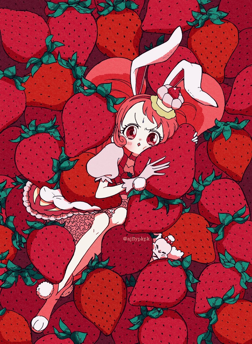 usami ichika, cure whip, and pekorin (precure and 1 more) drawn by aji_fry