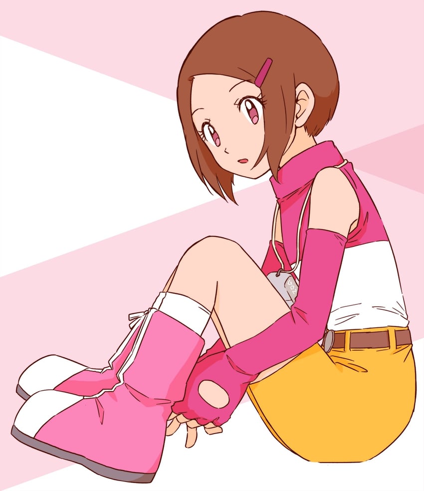 yagami hikari (digimon and 1 more) drawn by gdn0522