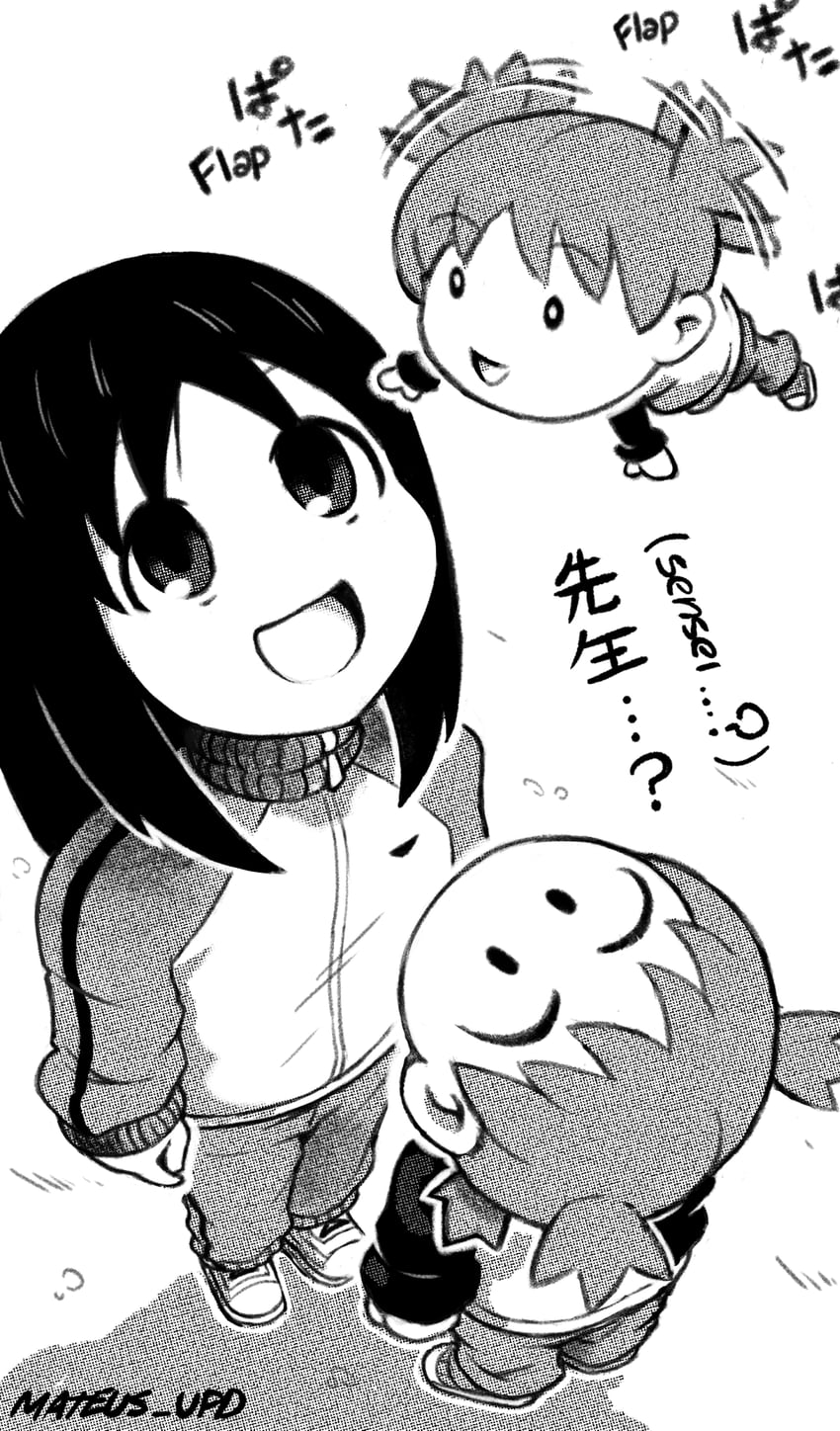 kasuga ayumu and koiwai yotsuba (azumanga daioh and 1 more) drawn by mateus_upd