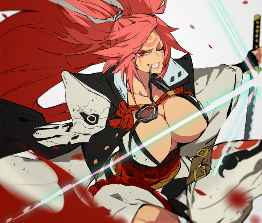 baiken (guilty gear and 1 more) drawn by gabu_(az210309)