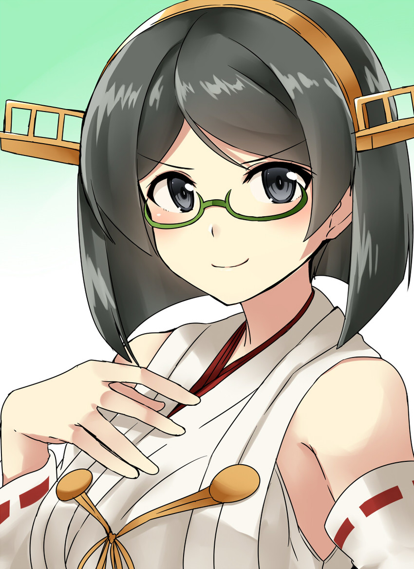 kirishima and kirishima kai ni (kantai collection) drawn by kamelie