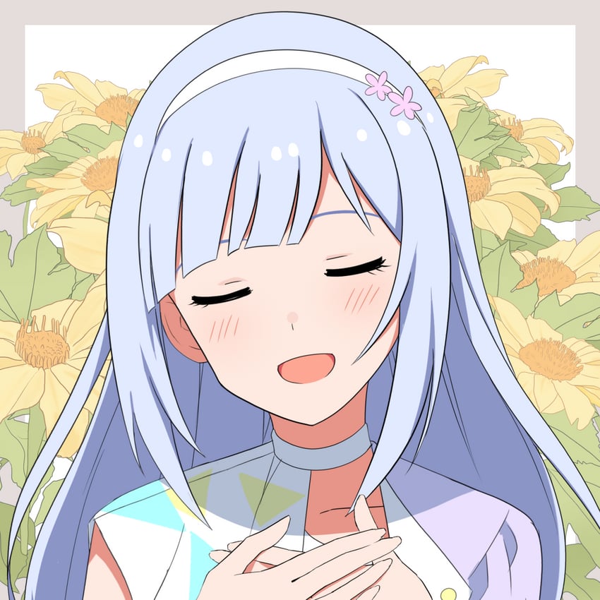 shiraishi tsumugi (idolmaster and 2 more) drawn by trinitro_t