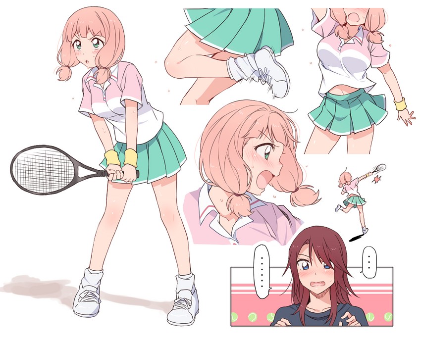 uehara himari and udagawa tomoe (bang dream!) drawn by re_ghotion