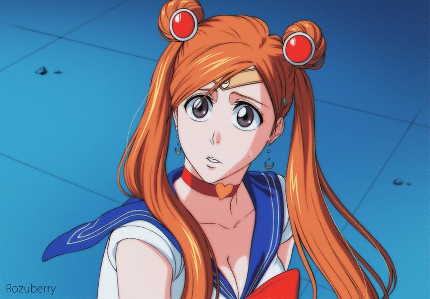 sailor moon, inoue orihime, and stephanie sheh (bishoujo senshi sailor moon and 1 more) drawn by rozuberry