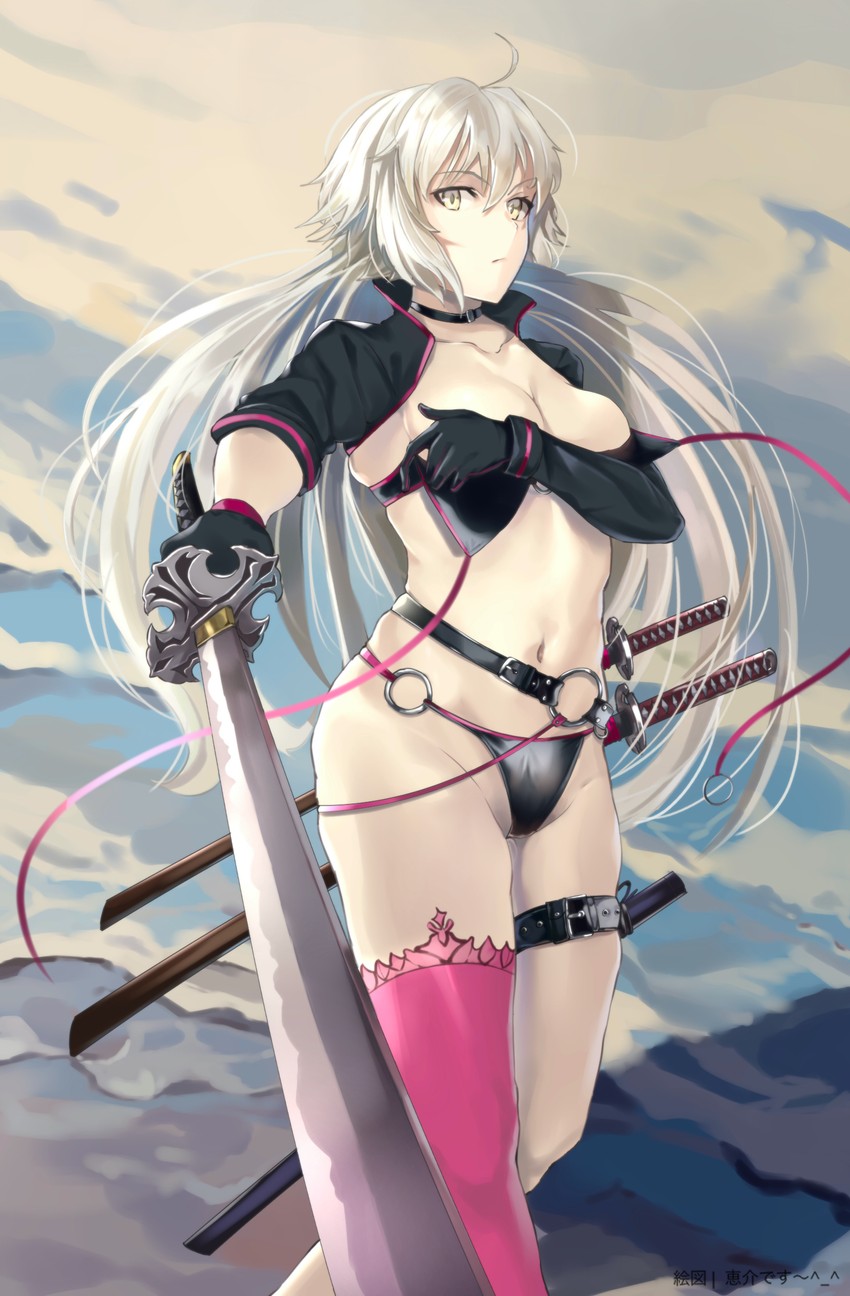 jeanne d'arc alter (fate and 1 more) drawn by keisuke_desu~