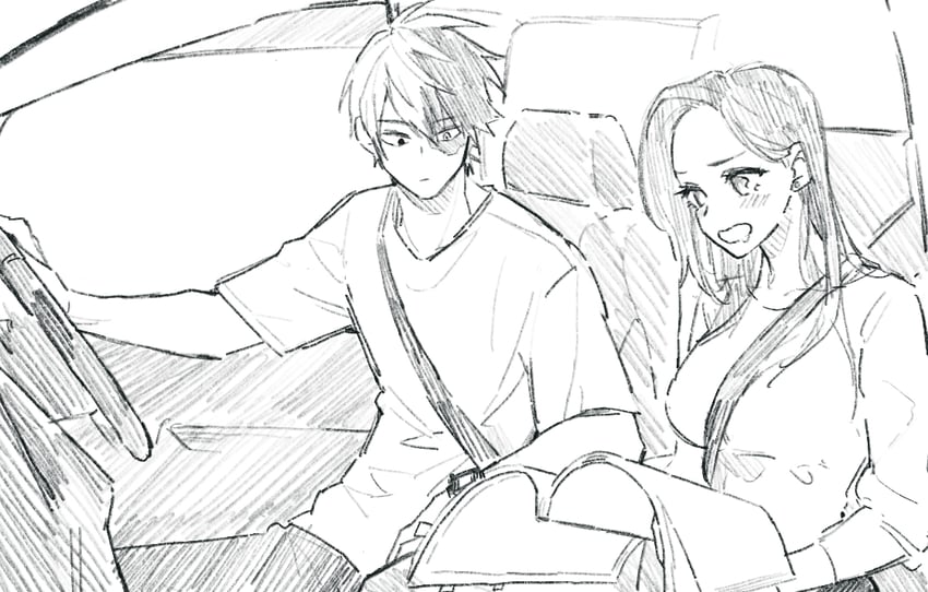 todoroki shoto and yaoyorozu momo (boku no hero academia) drawn by honwaka_zz