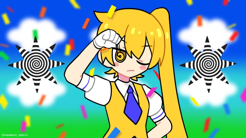 akita neru (vocaloid and 1 more) drawn by paranoid_ghosts