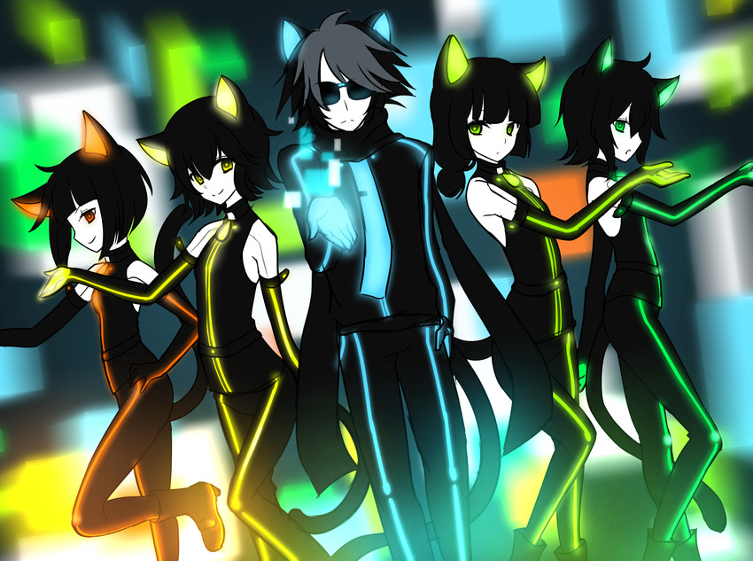 gerat, rohre, ding, schau, and r.e.v.o (sound horizon and 1 more) drawn by muraji0419