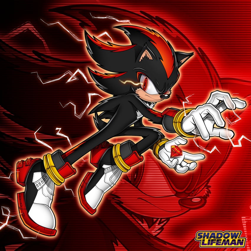shadow the hedgehog (sonic and 1 more) drawn by shadowlifeman