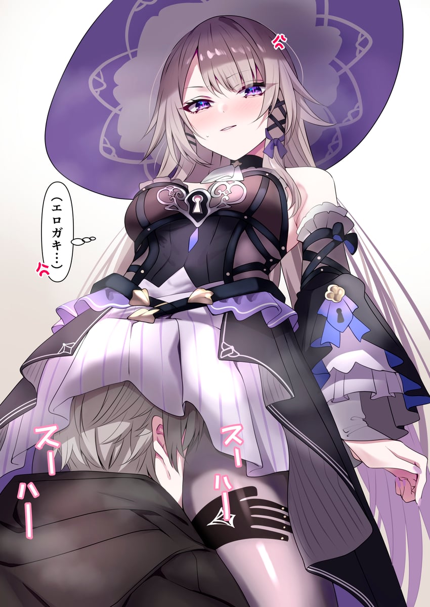 trailblazer, caelus, herta, and the herta (honkai and 1 more) drawn by tonomiya68