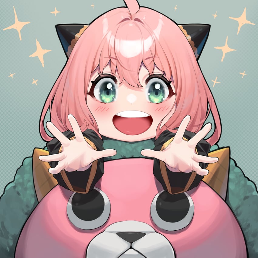 anya and director chimera (spy x family) drawn by mikan_(chipstar182)