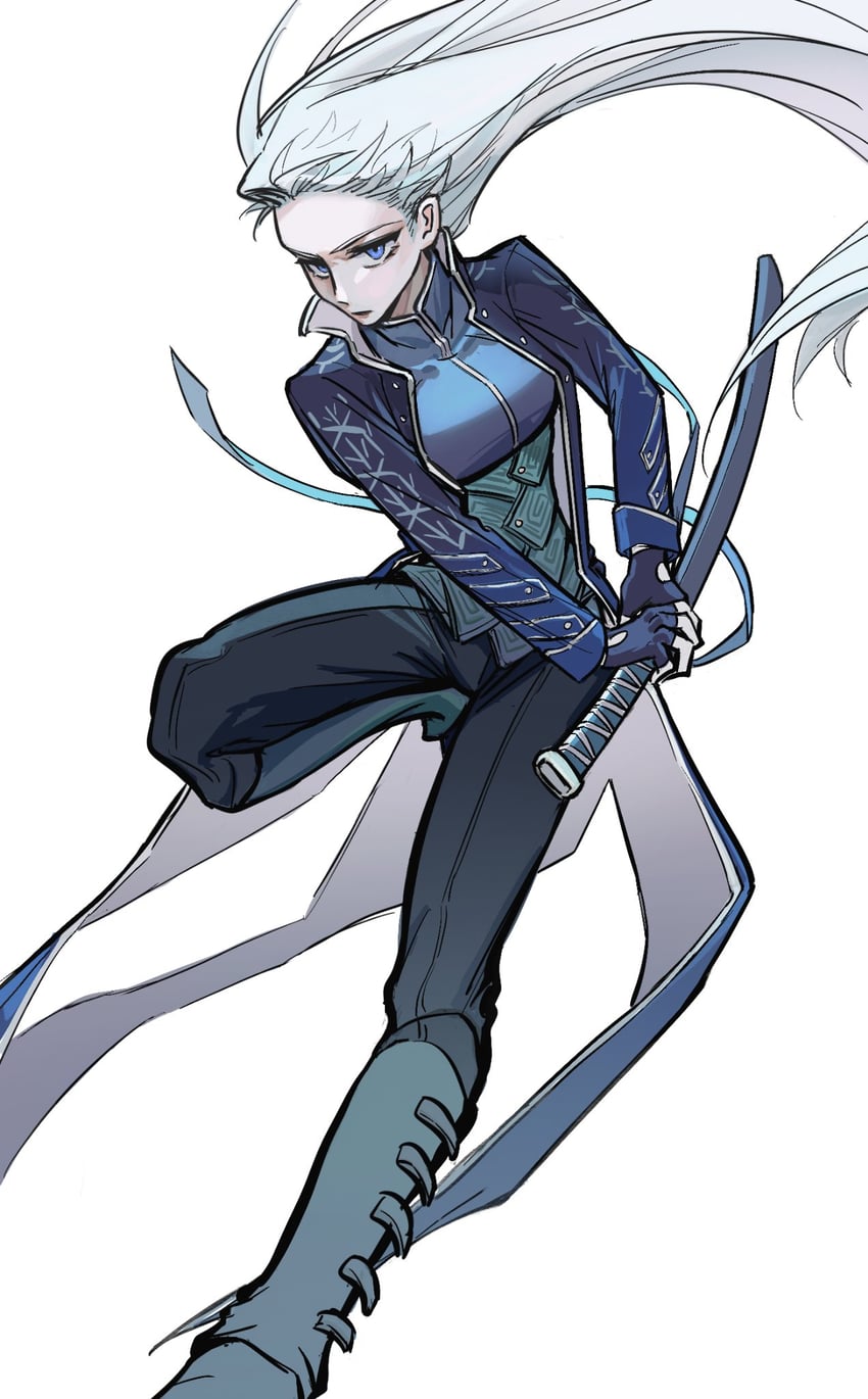 vergil (devil may cry and 1 more) drawn by bbfrog