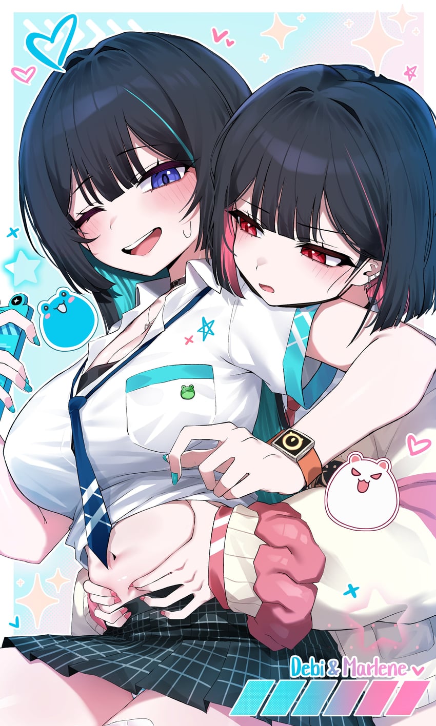 marlene and debi (black survival and 1 more) drawn by hahyaha