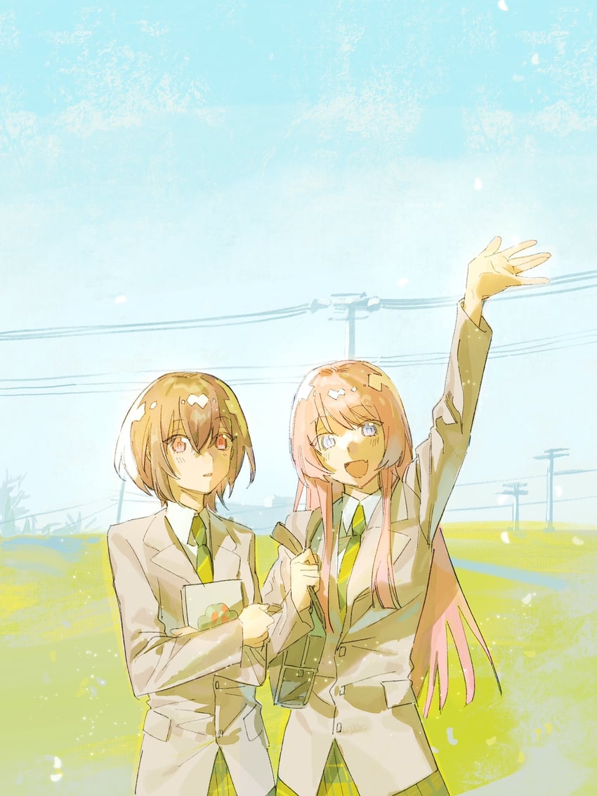 chihaya anon and takamatsu tomori (bang dream! and 1 more) drawn by xianzhaosketch