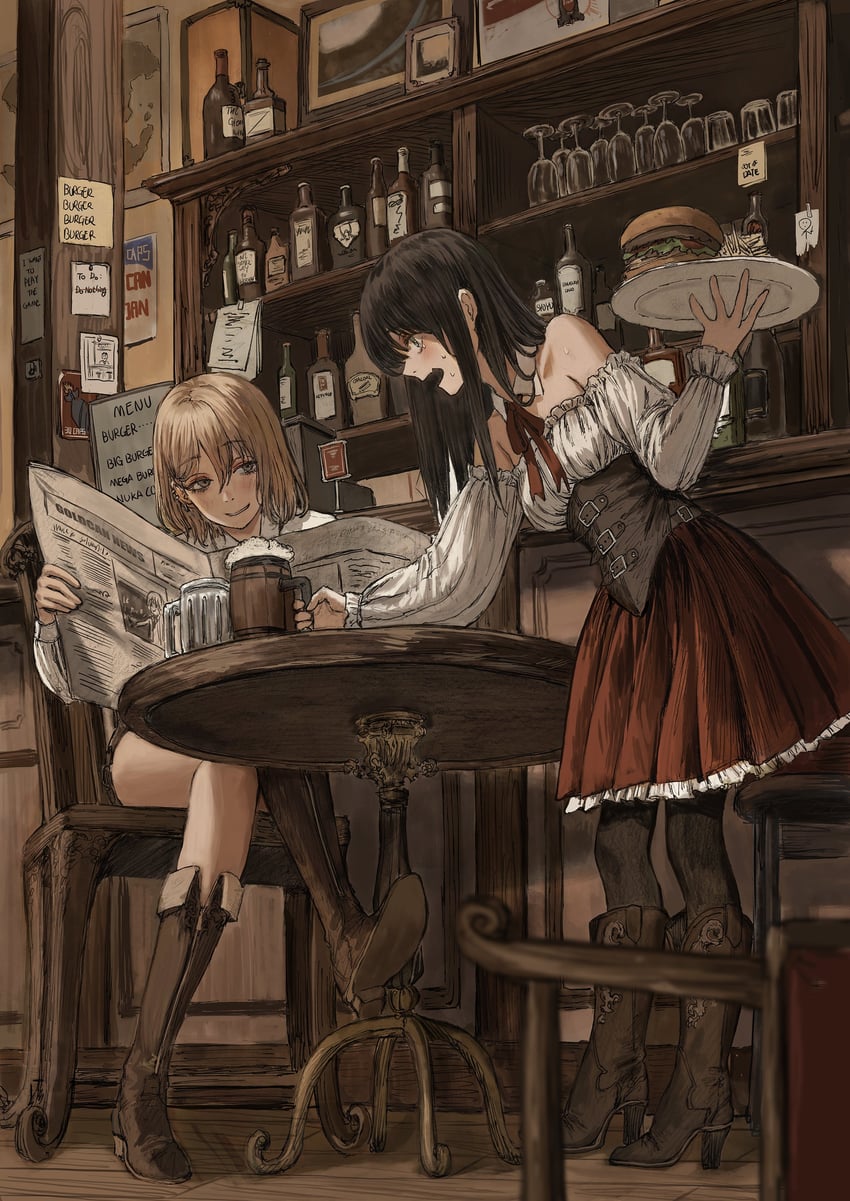 desert crow and death kiss (original) drawn by gold_can