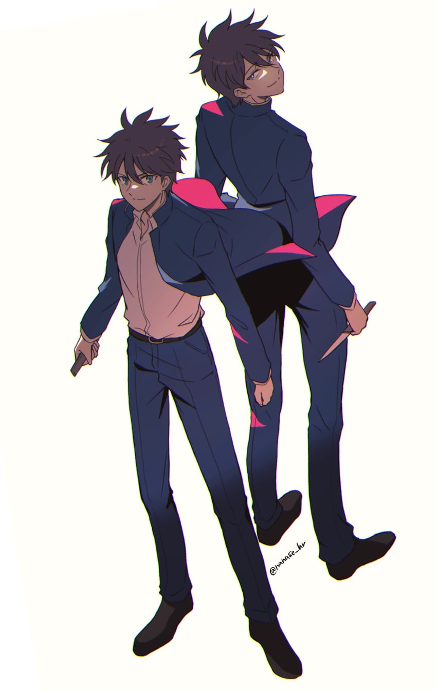 tohno shiki and nanaya shiki (tsukihime and 1 more) drawn by nanase_hr