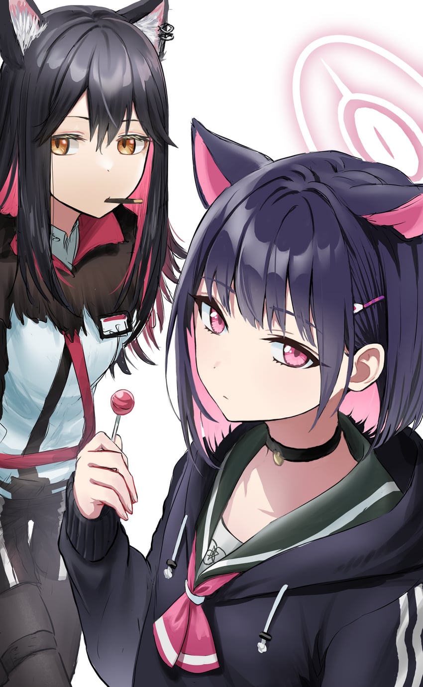 kazusa and texas (blue archive and 1 more) drawn by landl