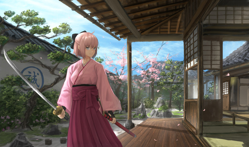 okita souji (fate and 1 more) drawn by sugi87